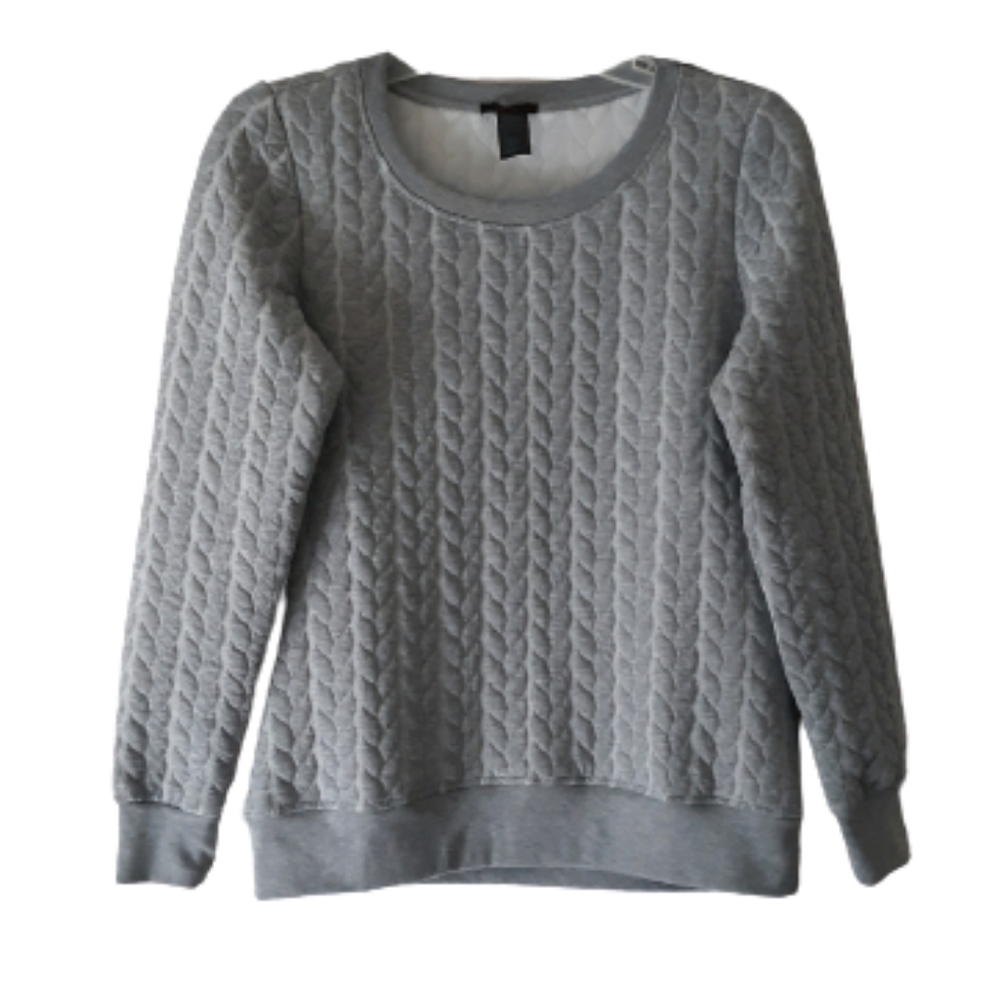 Mark. Women's Gray Quilted Sweater Size Medium
